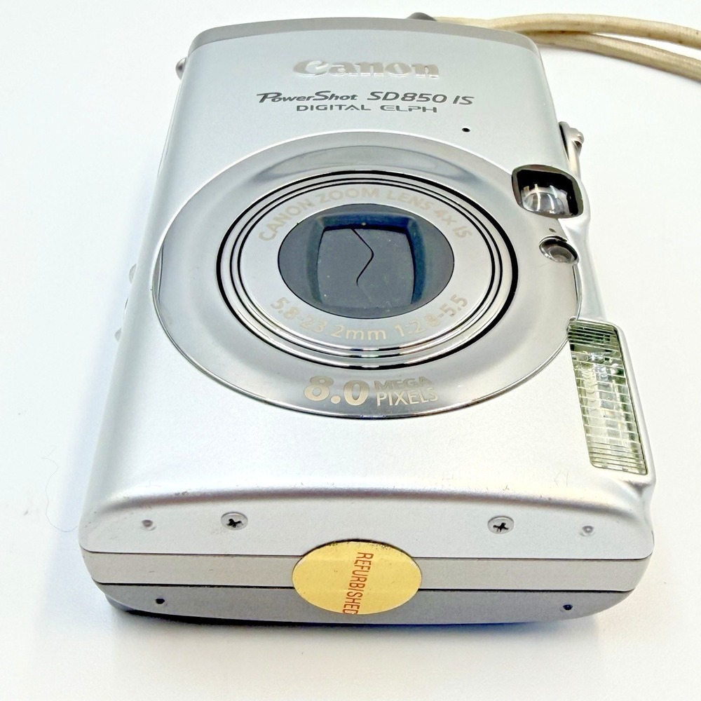 Canon PowerShot SD850 IS Digital Elph Camera Silver 8MP 4x Optical Zoom Works - Picture 3 of 11